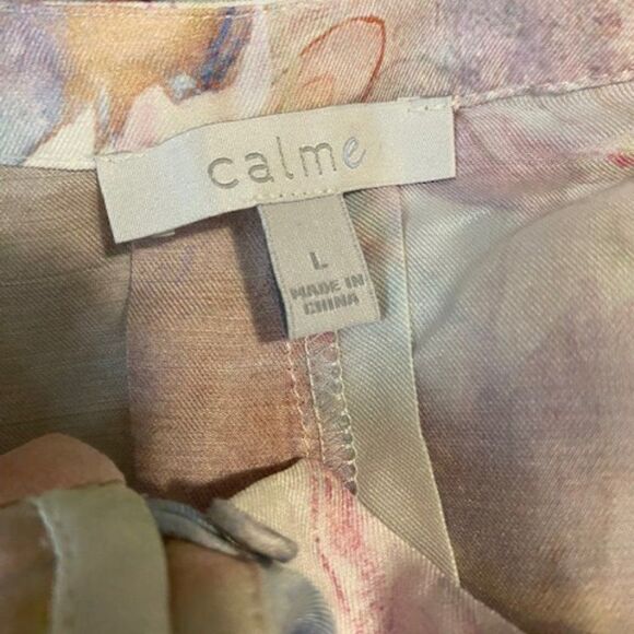 Calme by Johnny Was Marble Kaftan Cotton & Silk blend, size L - Picture 5 of 5